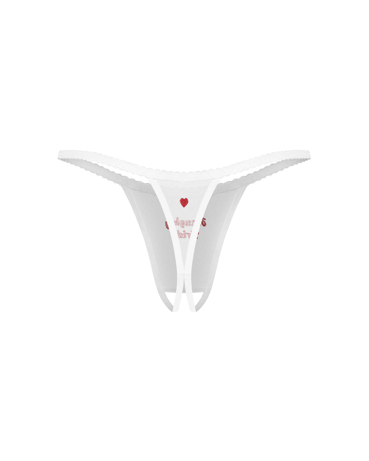 Weddya Bride string ouvert blanc – Obsessive – vue 3