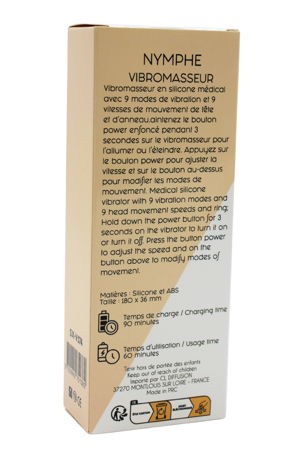 Vibromasseur NYMPHE Haute Précision à Double Action – Coeur Ardent – vue 6