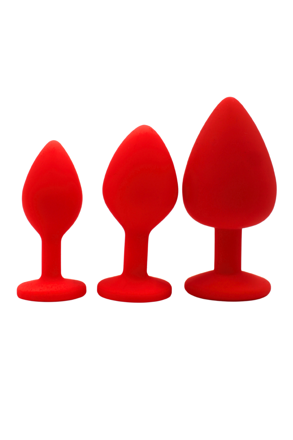 Plug rouge bijou cristal Large CHERRY – Coeur Ardent – vue 4