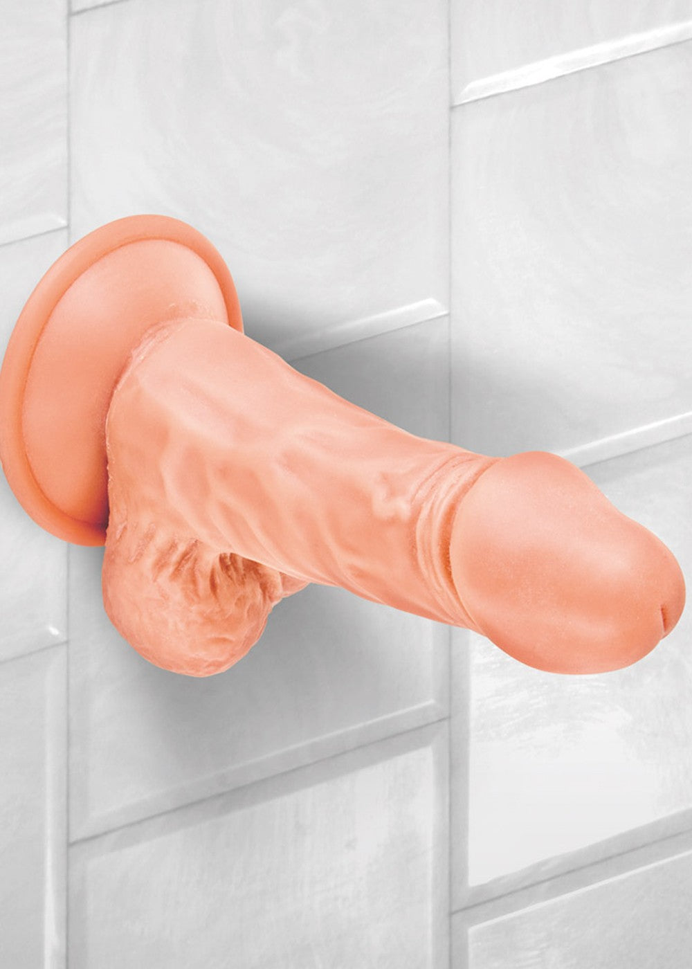 Gode réaliste avec testicules et ventouse 13cm