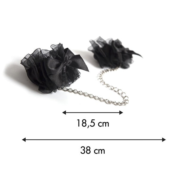 Menottes Frou Frou noires – Bijoux Indiscrets – vue 8