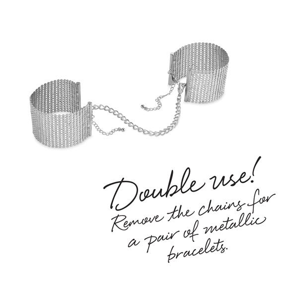 Desir Métallique - Menottes Bracelets - Argent – Bijoux Indiscrets – vue 8