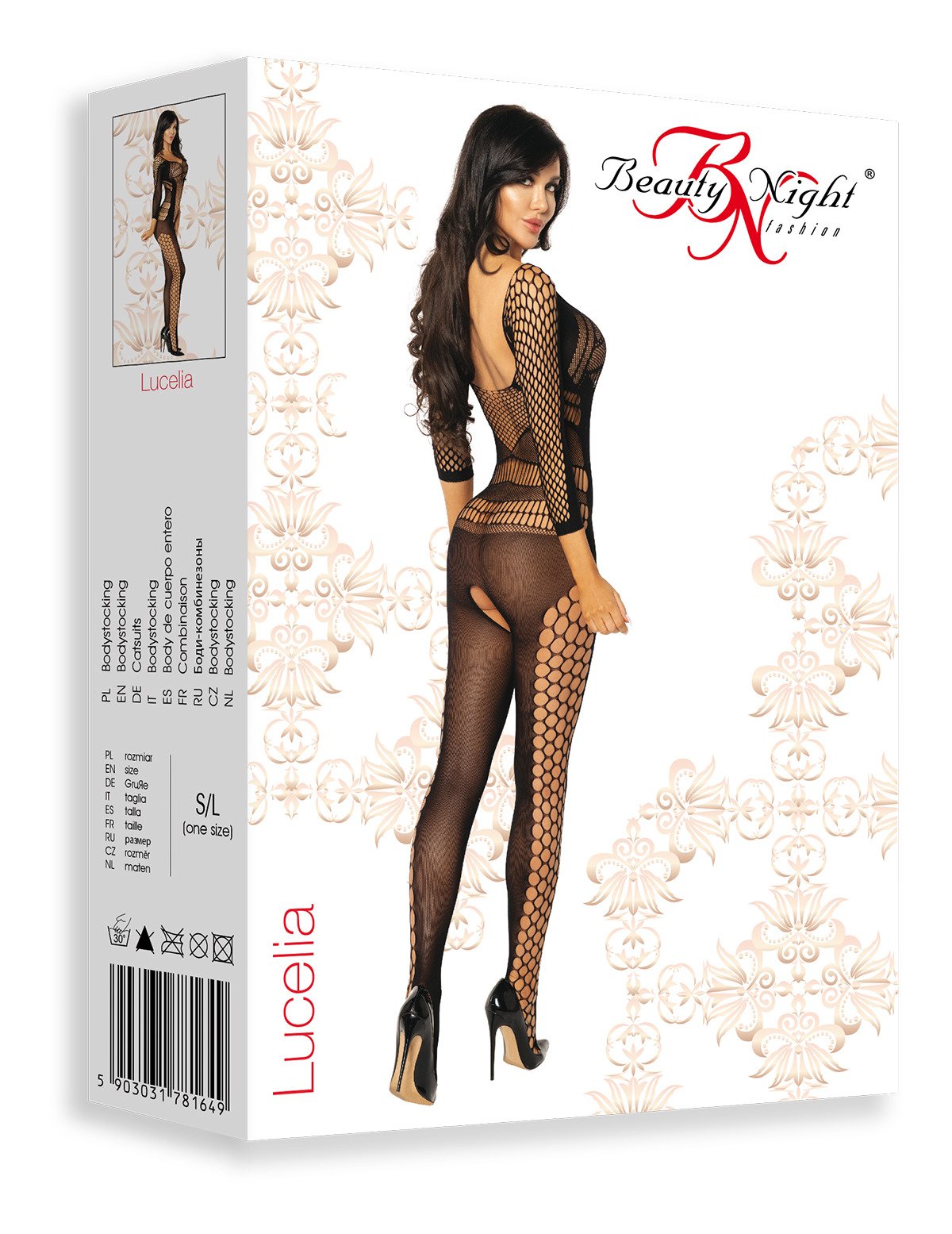 Lucelia Bodystocking – Noir – Beauty Night – vue 7