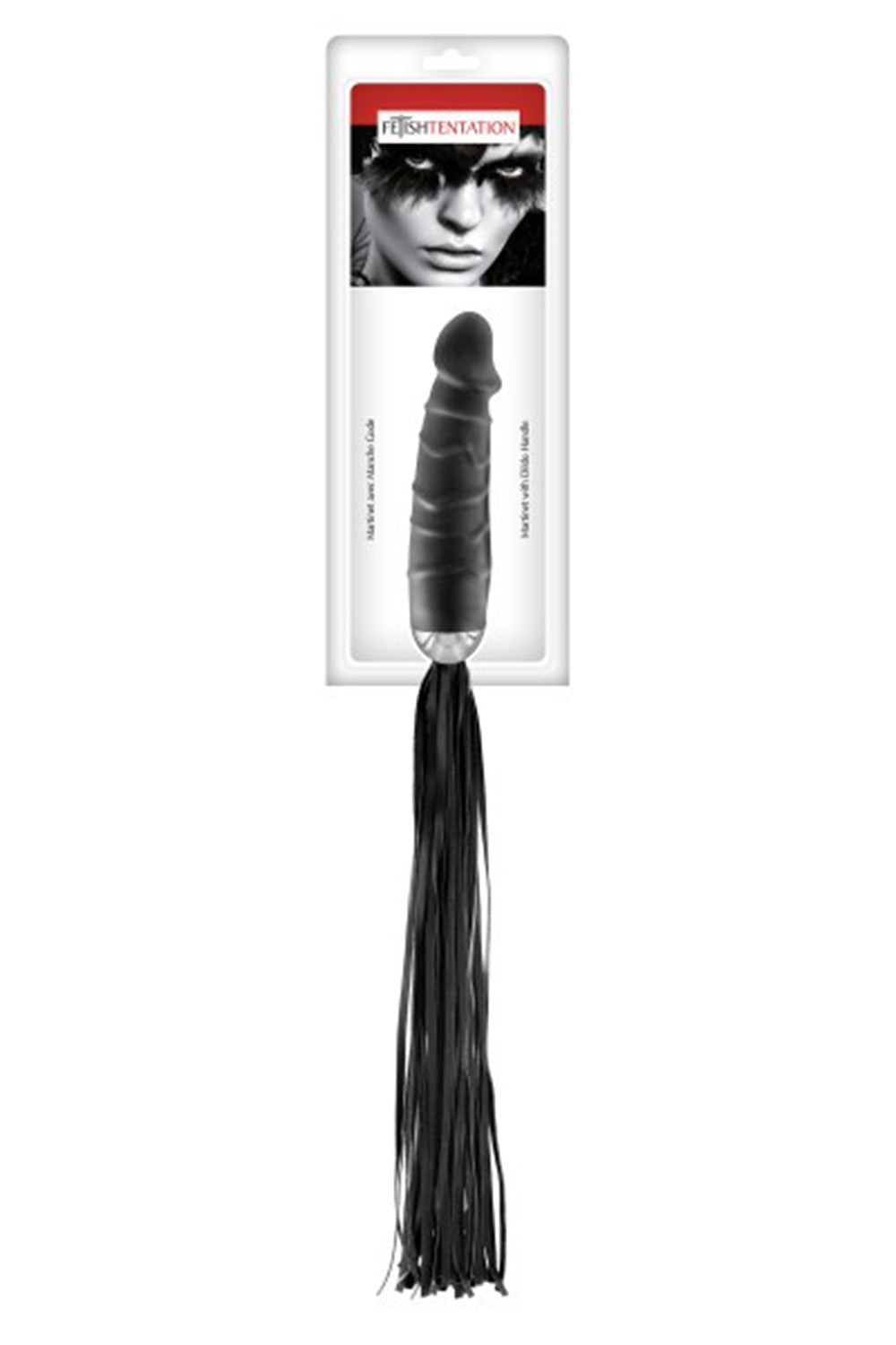 Martinet avec manche gode noir Fetish Tentation