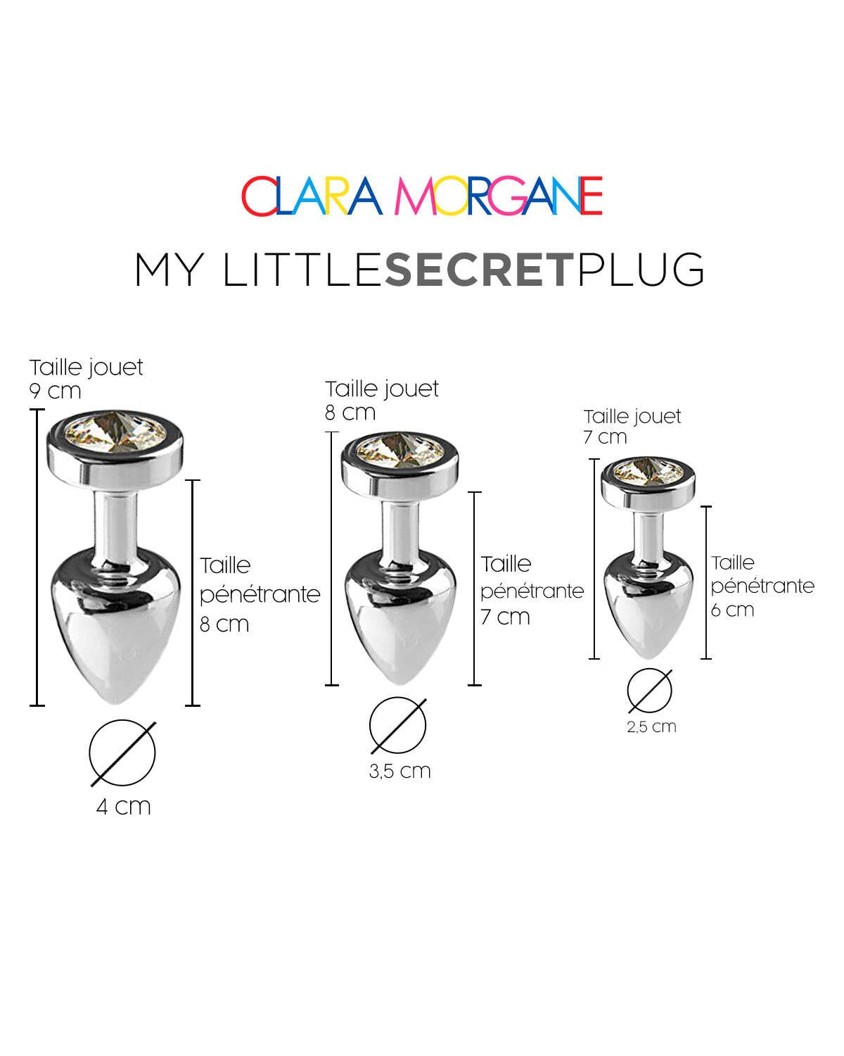 My little secret plug medium - Blanc – Clara Morgane – vue 6