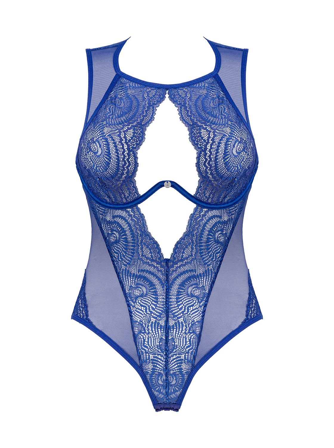 Body Giselia bleu Obsessive à armatures et dentelle – vue 6