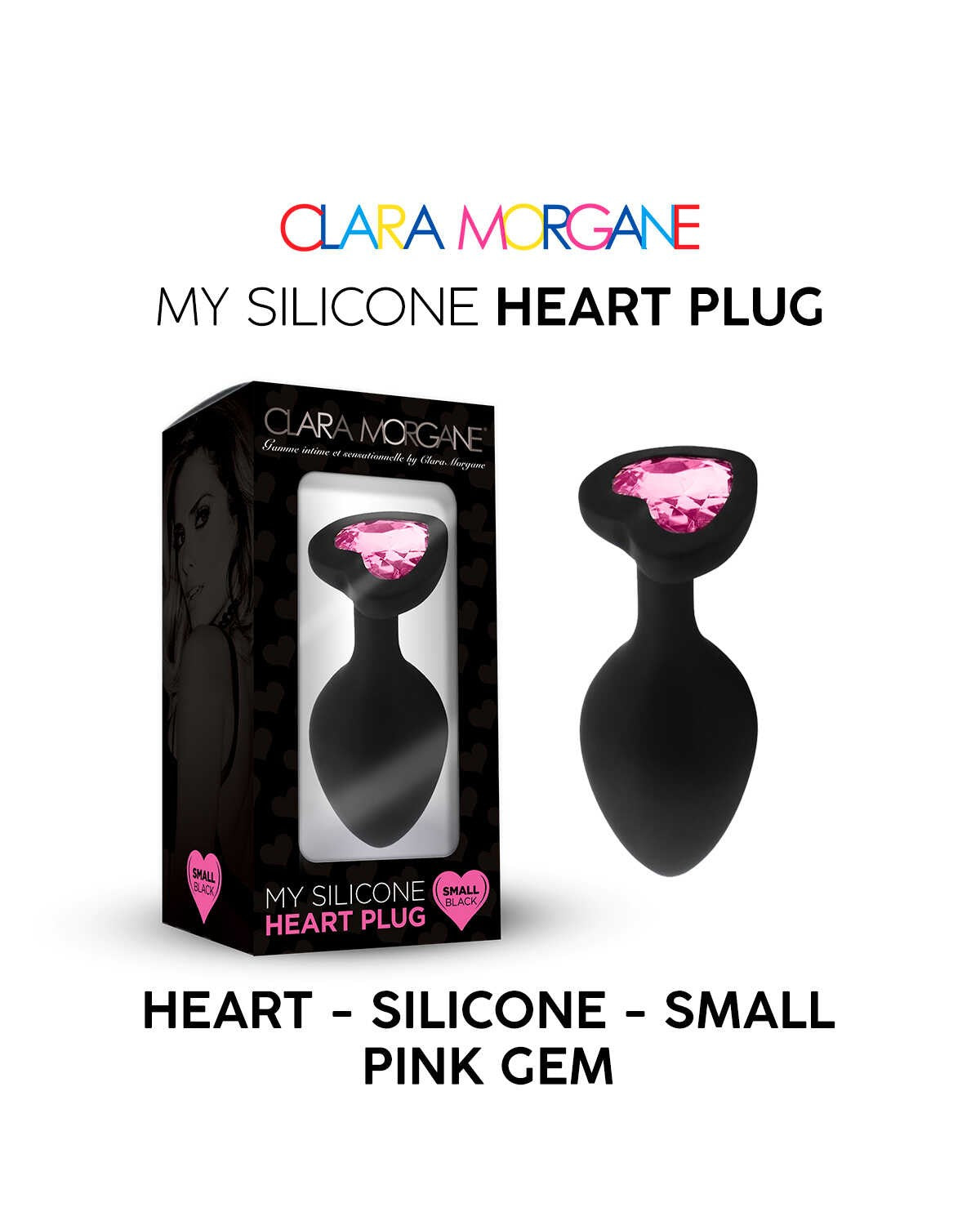 My Silicone Heart Plug - Gem rose – Clara Morgane – vue 4