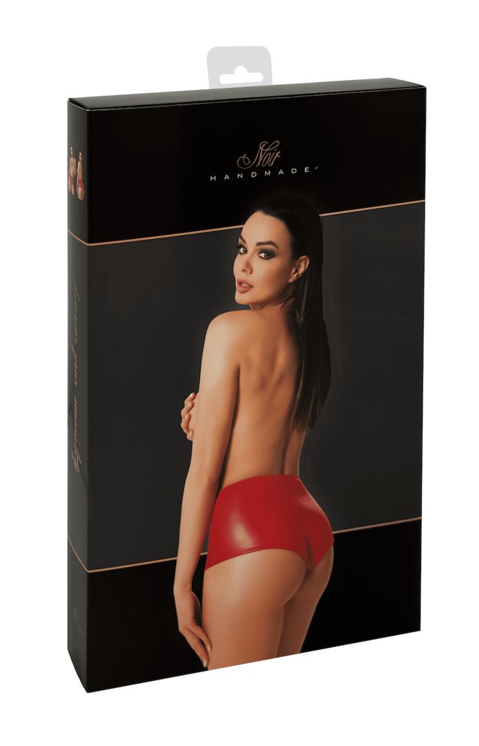 F356 Short Mysteria rouge – Noir Handmade – vue 8