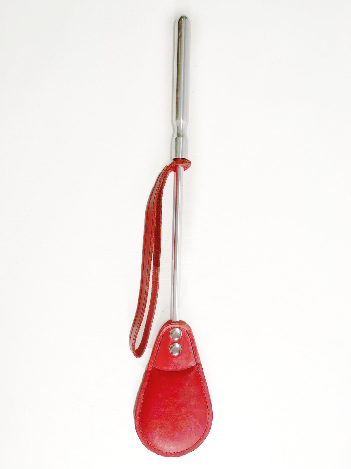 Cravache Métal Courte mèche Large Rouge – The Sinners – vue 1