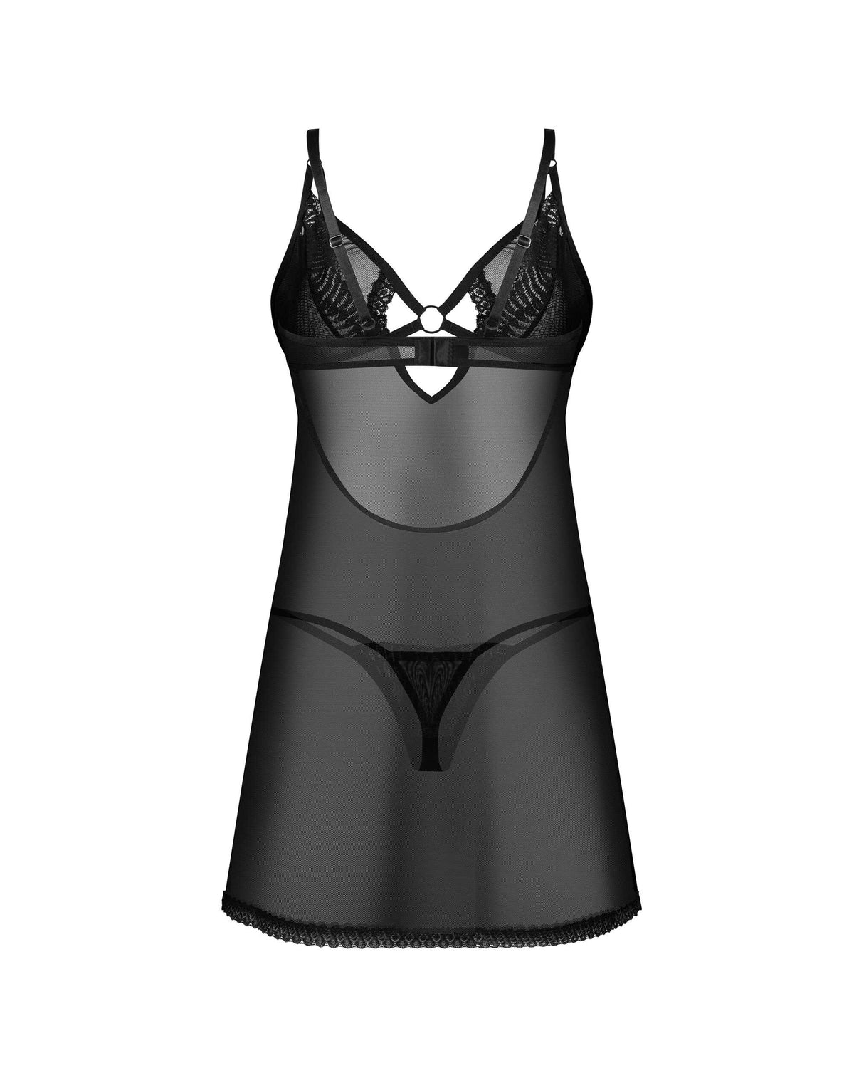 Alliane nuisette et string – Noirs – Obsessive – vue 7
