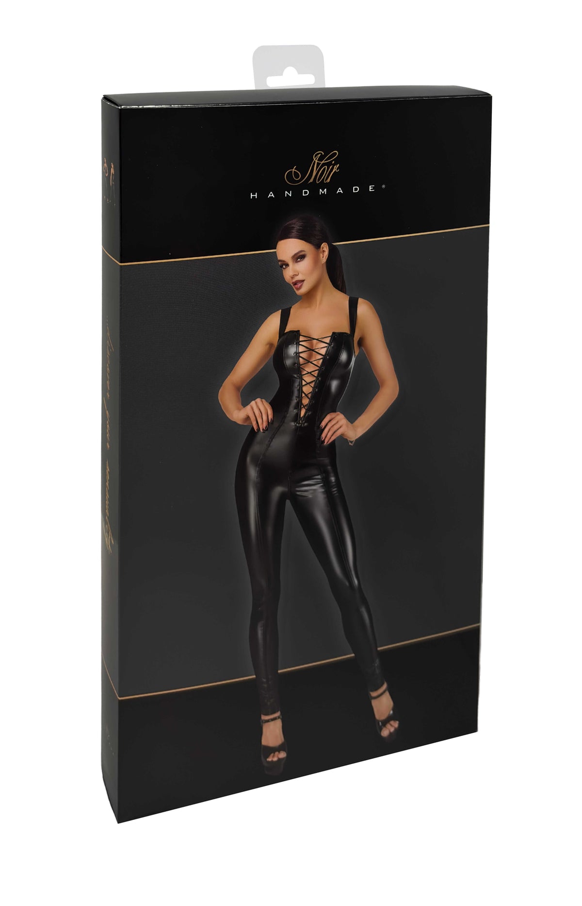 F362 Vixen bodystocking lacé – Noir Handmade – vue 8