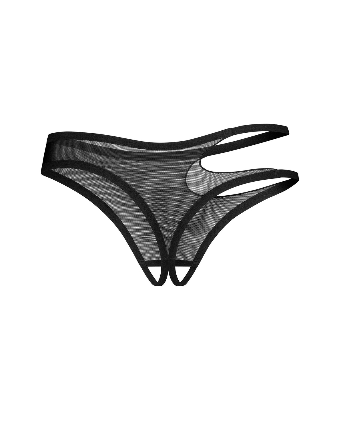 Saturis string ouvert noir – Obsessive – vue 5
