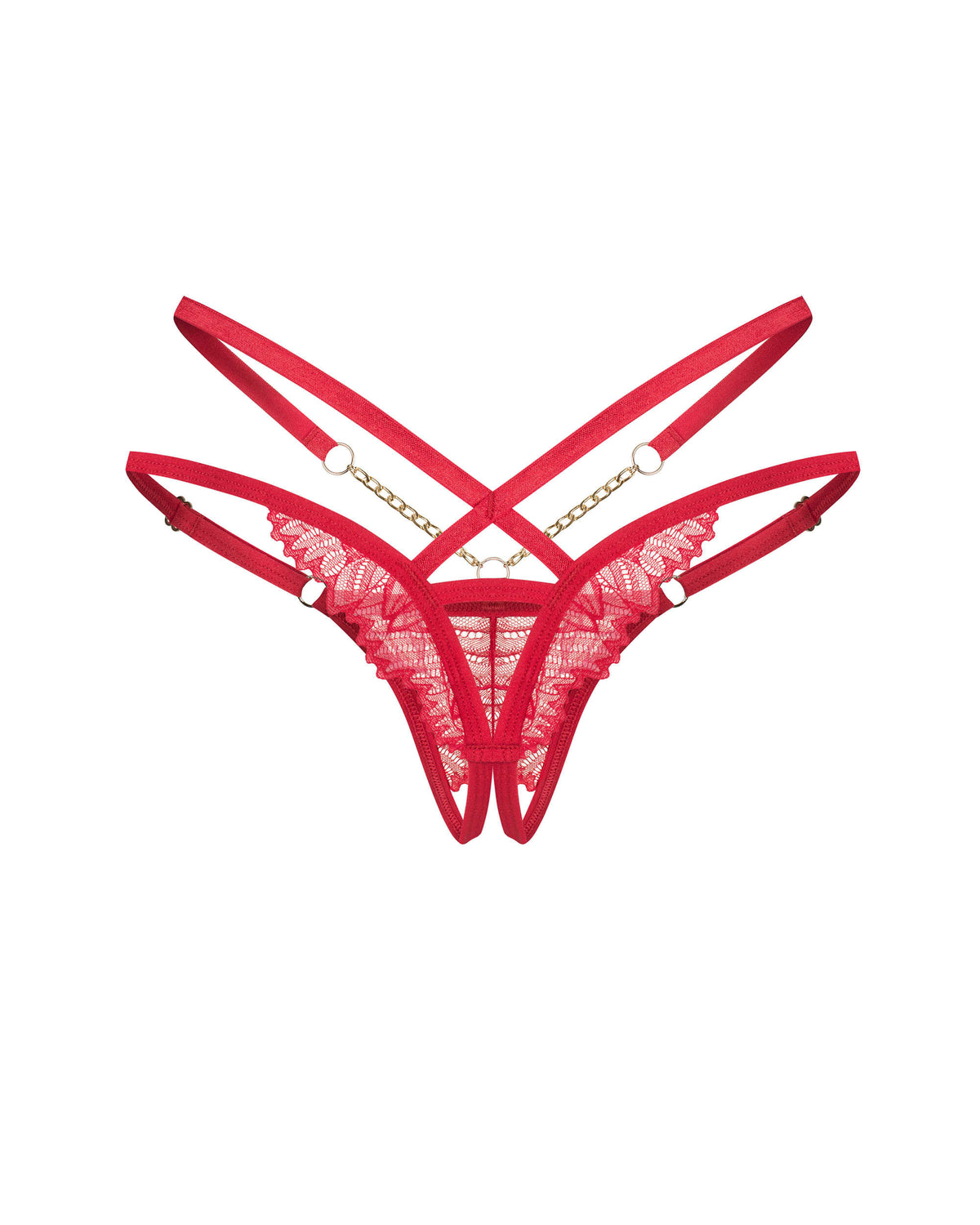 Matildea string ouvert Rouge – Obsessive – vue 5