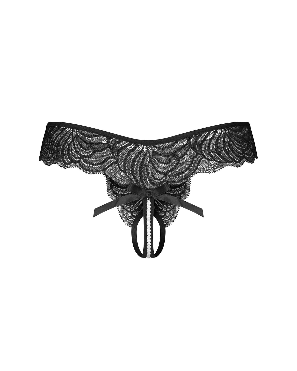 Trinise string ouvert noir – Obsessive – vue 8