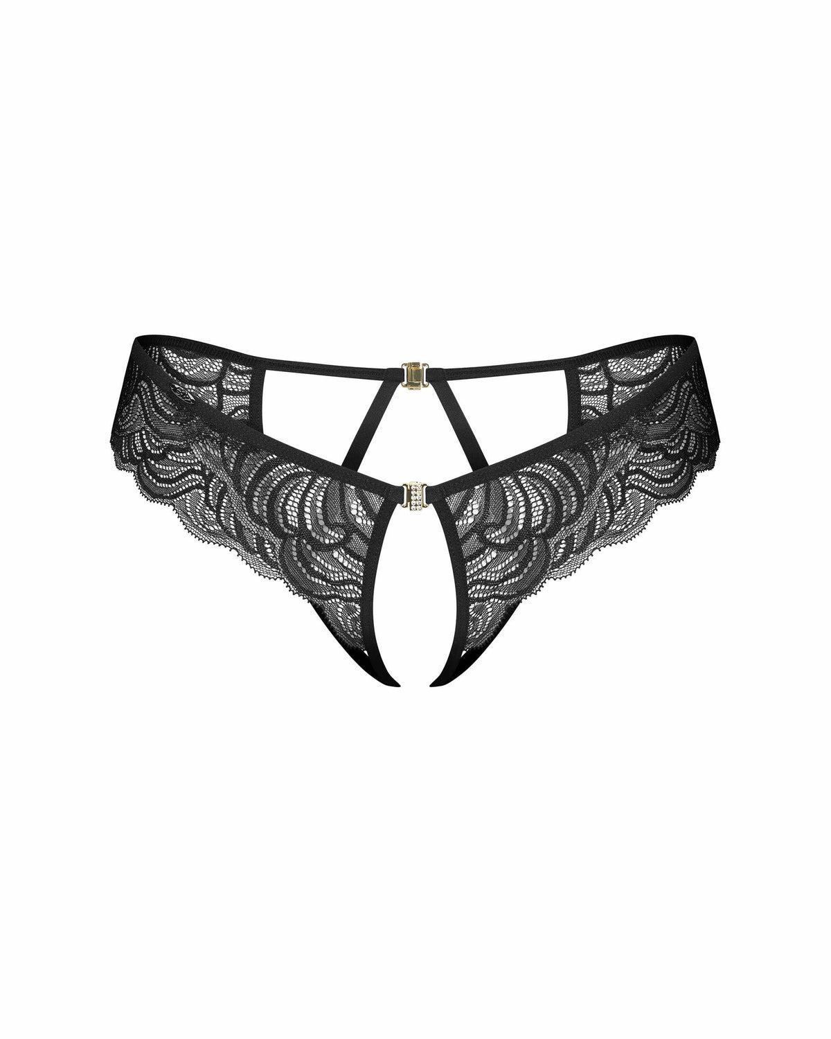 Divienne string ouvert noir – Obsessive – vue 7