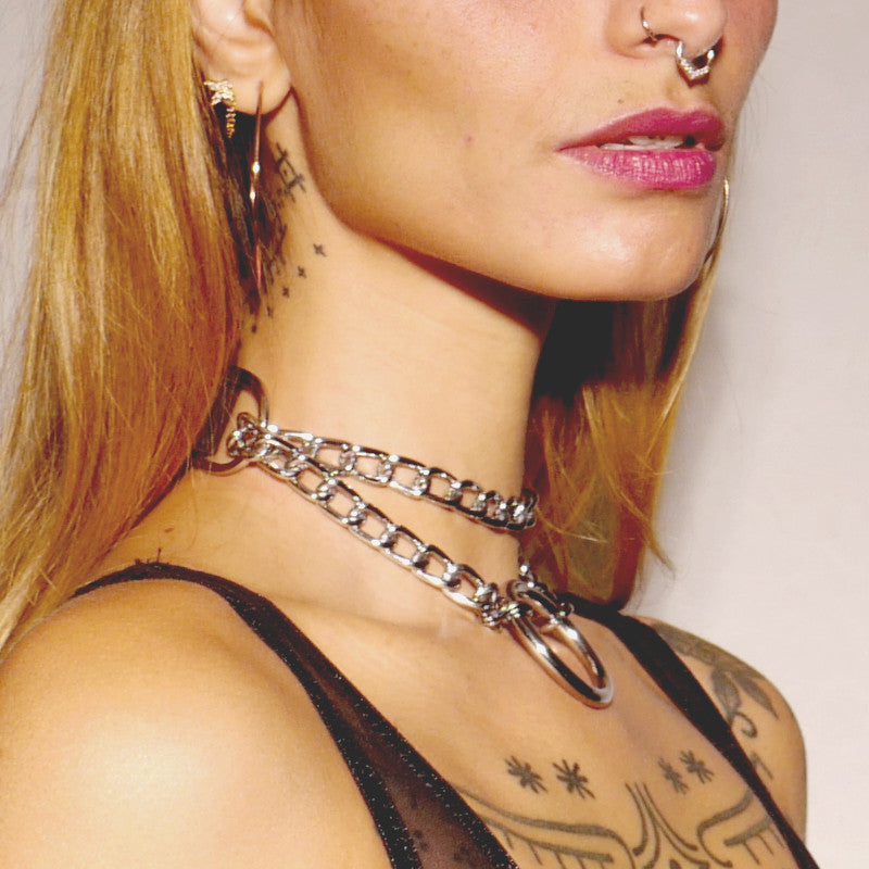 Collier étrangleur Silver The Sinners