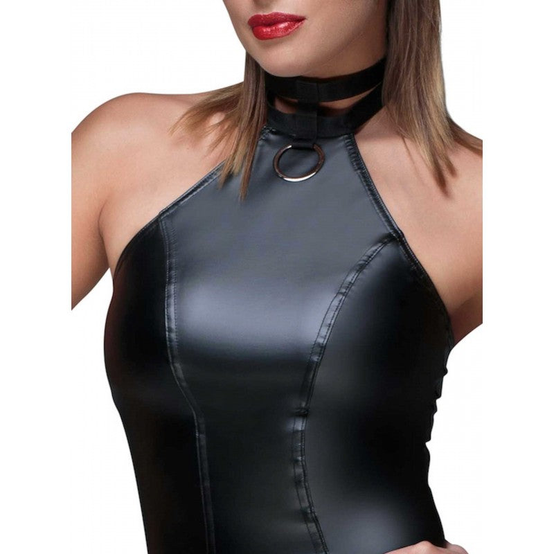 F160 Robe crayon Powerwetlook – Noir Handmade