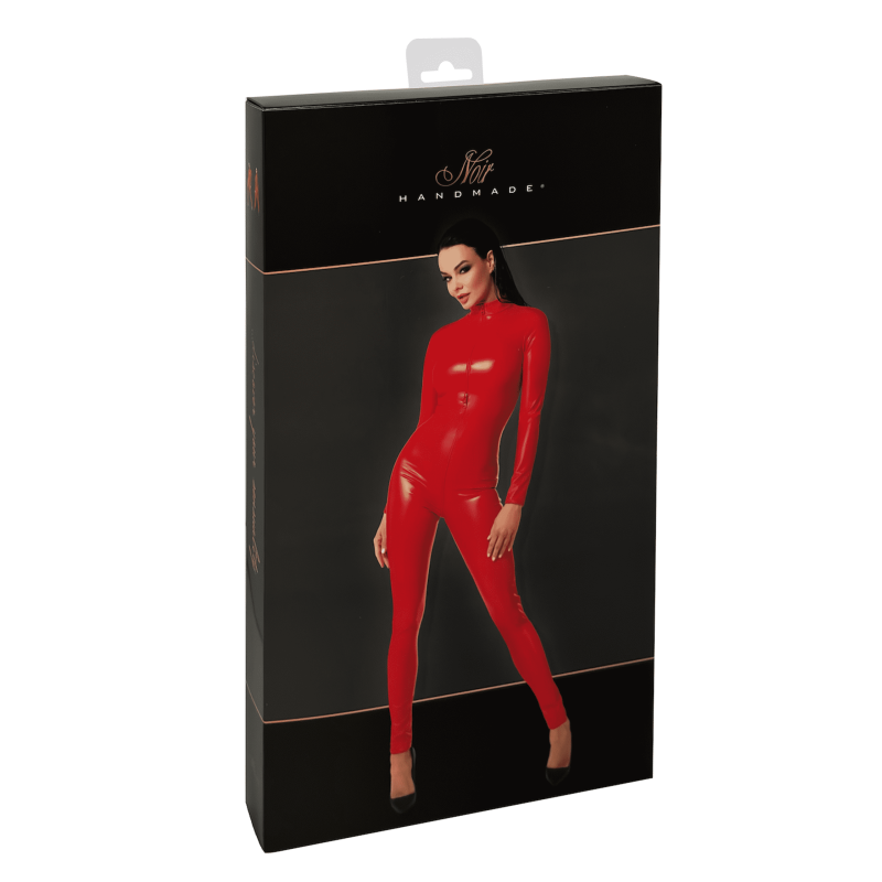 F353 Combinaison Orgia Rouge Noir Handmade
