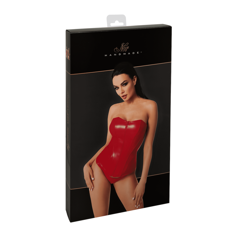 F355 Corset Mysteria Rouge – Noir Handmade