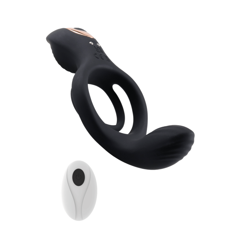 TITAN Cockring Vibrant Télécommandé Coeur Ardent