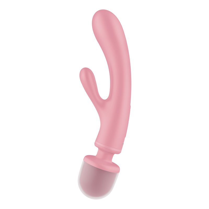 Triple lover Rabbit et Wand Satisfyer - Rose – Satisfyer