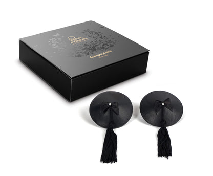 Cache-tétons Burlesque – Noir – Bijoux Indiscrets – vue 1