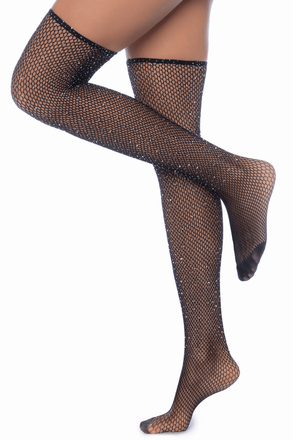 Bas résille noire avec strass – Mapalé – vue 1