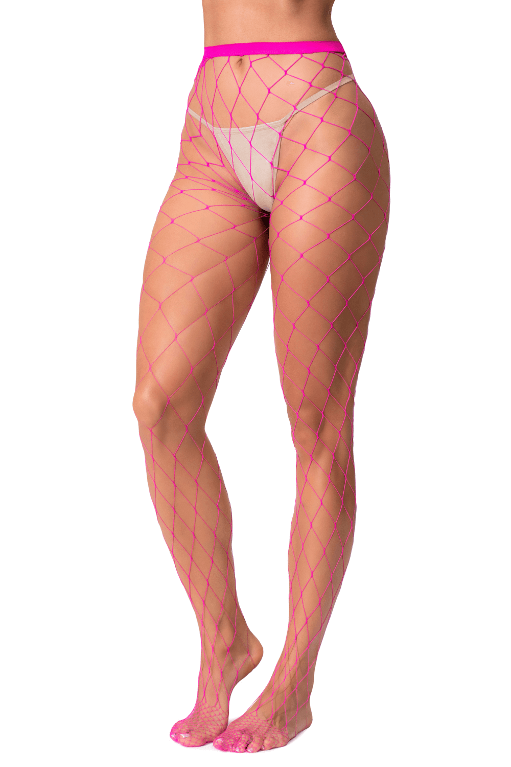 Collant large maille rose – Mapalé – vue 1