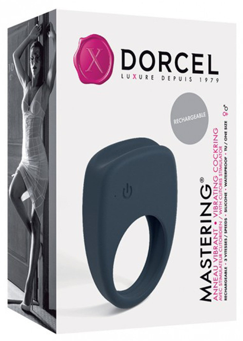 Cockring Mastering – Noir – Dorcel – vue 4