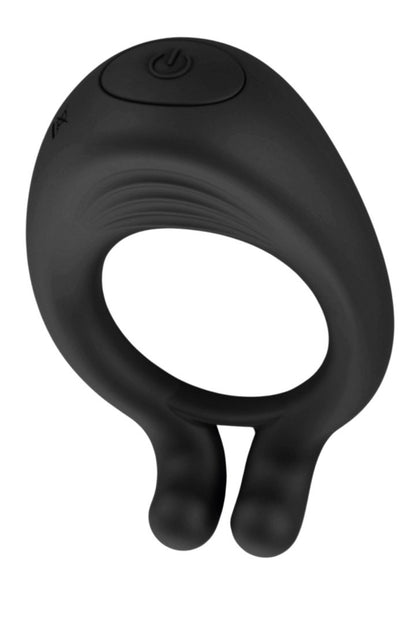 OCTAVE, Cockring Noir dans un silicone médical doux avec 1 mode de vibration – Coeur Ardent – vue 2