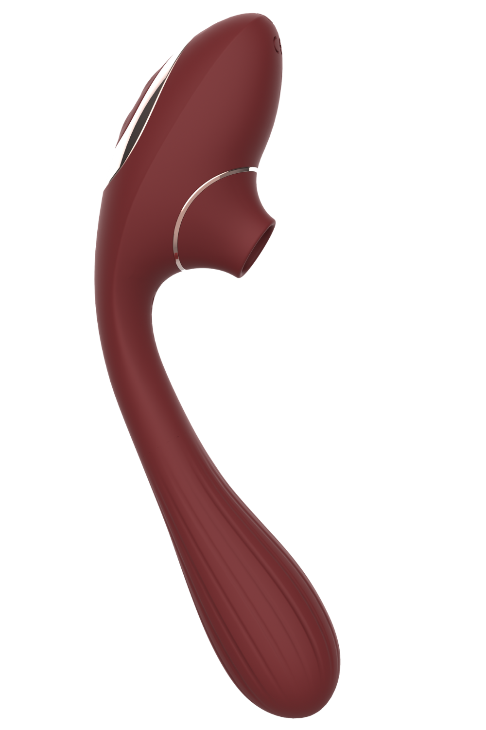 Stimulateur Clitoridien Vibromasseur Point G 2-en-1 DINA Bordeaux – Coeur Ardent – vue 1