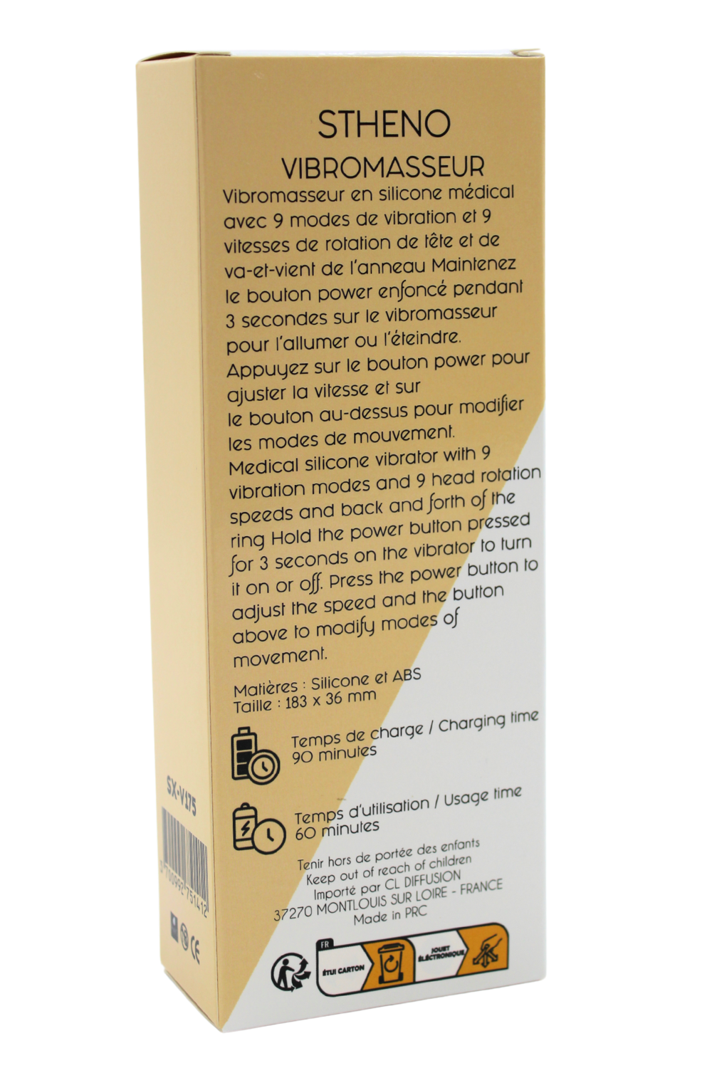 Vibromasseur STHENO Haute Précision avec Rotation – Coeur Ardent – vue 6