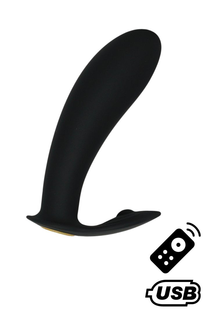 ERNEST, Mini vibromasseur avec stimulateur clitoridien USB, avec télécommande – Coeur Ardent – vue 1