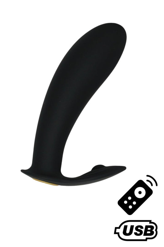 ERNEST, Mini vibromasseur avec stimulateur clitoridien USB, avec télécommande – Coeur Ardent – vue 1