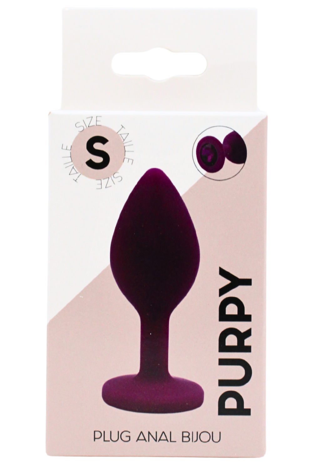 Plug bijou violet Small PURPY – Coeur Ardent – vue 2