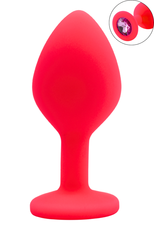Plug anal bijou PINKY rose taille M Cœur Ardent – vue 1
