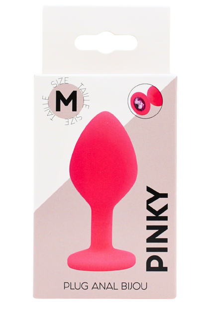 Plug anal bijou PINKY rose taille M Cœur Ardent – vue 2