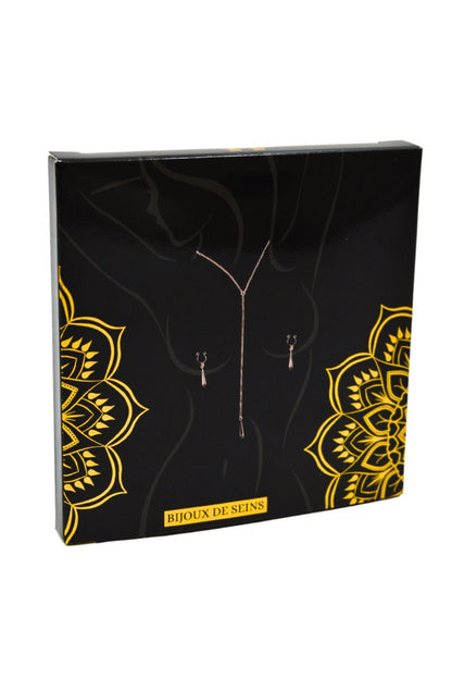 bijoux de corps, pinces de seins goutte et tour de cou chainette – Be Lily Accessories – vue 5