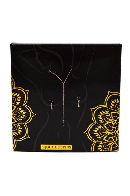 bijoux de corps, pinces de seins goutte et tour de cou chainette – Be Lily Accessories – vue 6