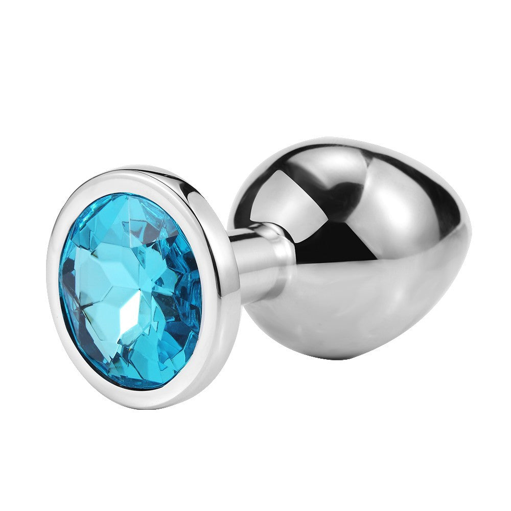Plug bijou en aluminium bijou bleu Large HELIRA – Coeur Ardent – vue 3