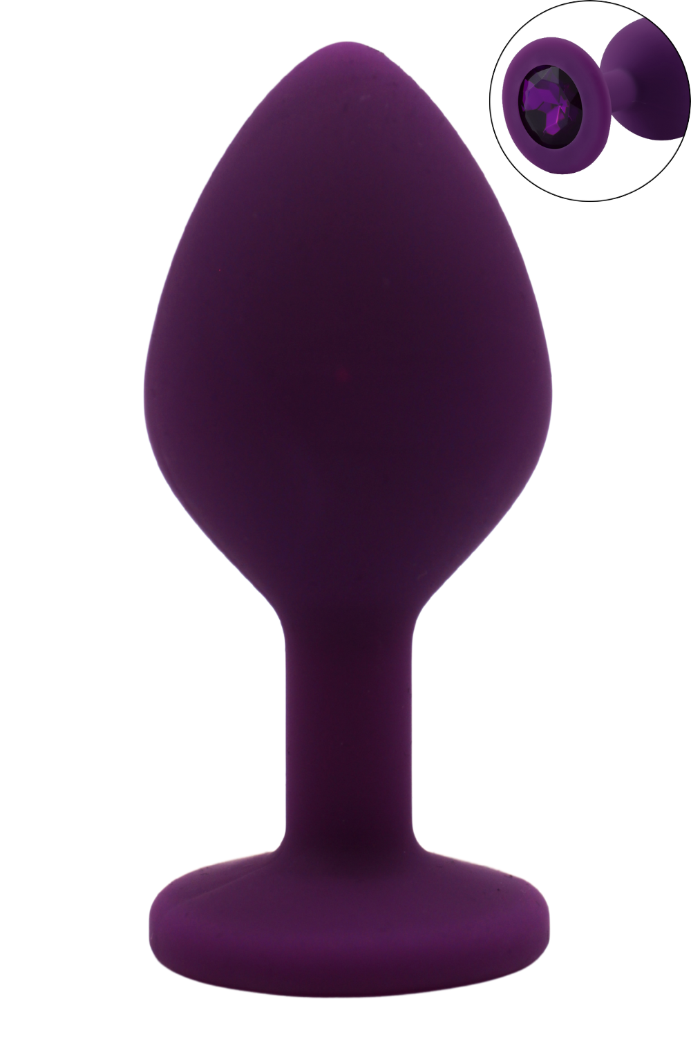 Plug anal bijou PURPY violet taille M Cœur Ardent – vue 1