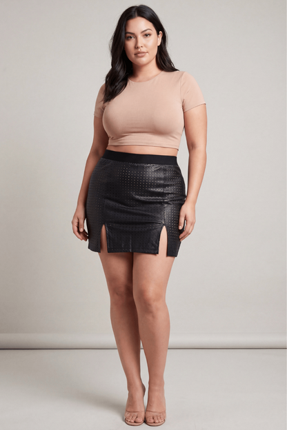 Jupe courte noir Stella – Be lily Mode – vue 3