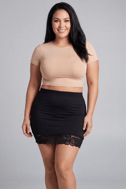 Jupe courte noire Marina – Be lily Mode – vue 2