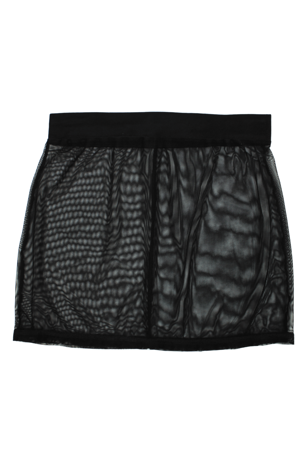 Jupe noire en résille transparente Maya – Be lily Mode – vue 3