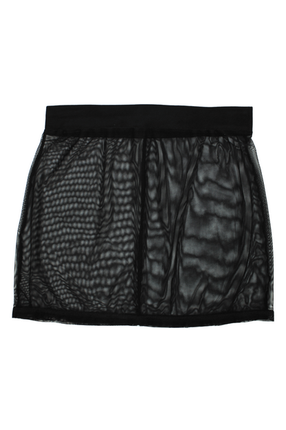 Jupe noire en résille transparente Maya – Be lily Mode – vue 3