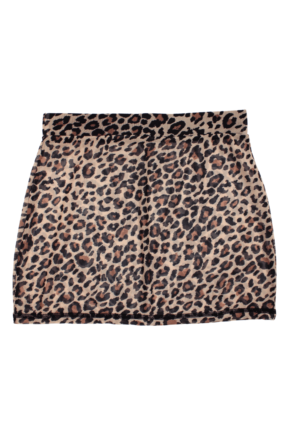 Jupe en résille transparente imprimé léopard Clara – Be lily Mode – vue 6
