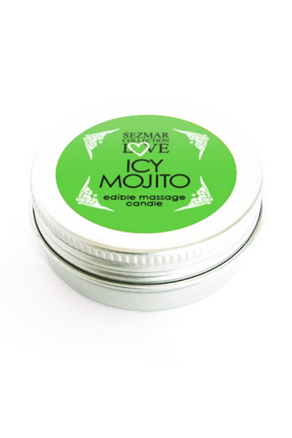 Mini Bougie de massage mojito 30ml 100% naturelle – Sezmar – vue 1