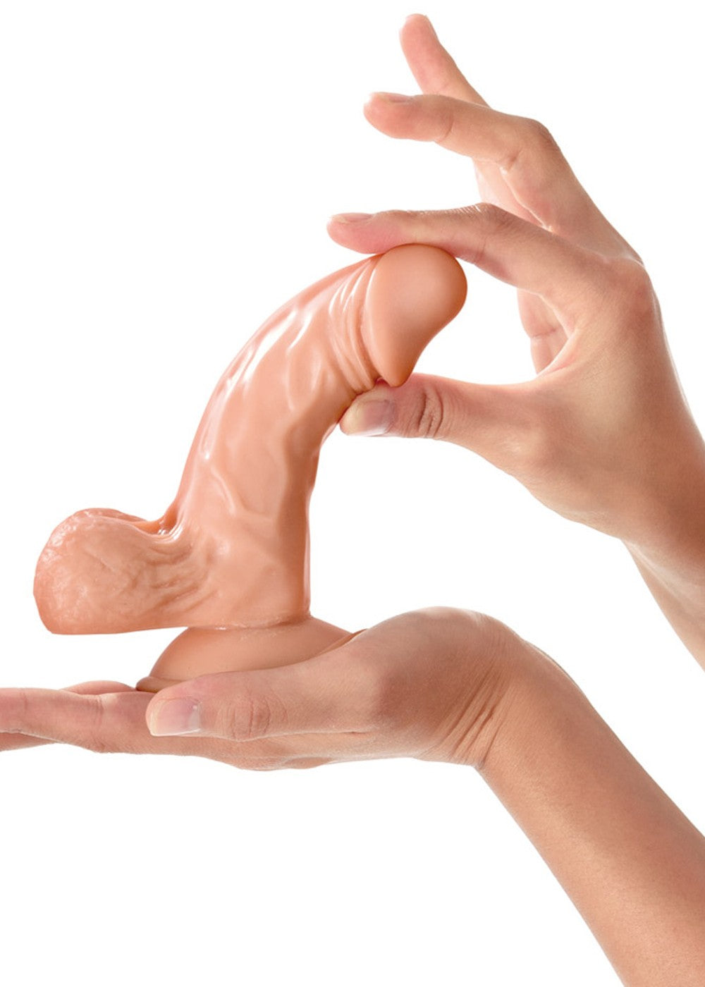 Gode réaliste avec testicules et ventouse 13cm