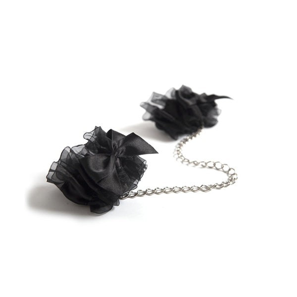 Menottes Frou Frou noires – Bijoux Indiscrets – vue 2