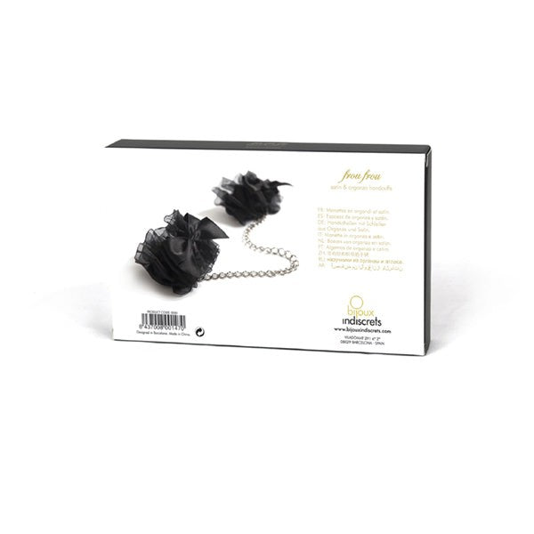 Menottes Frou Frou noires – Bijoux Indiscrets – vue 7